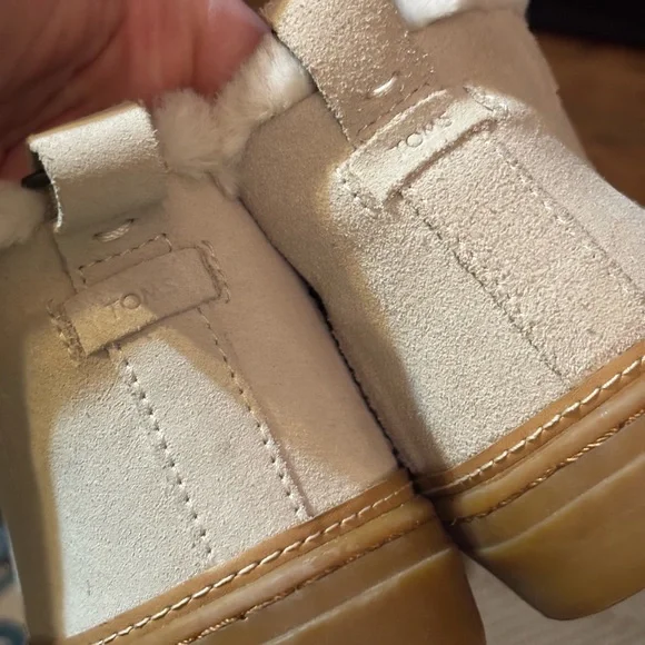 TOMS Women’s Paxton Suede Fur-Lined Short Boots Sneakers Size 8 - Picture 6 of 8